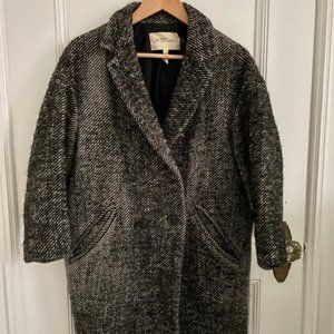 Etoile Isabel Marant Black & White Wool Coat